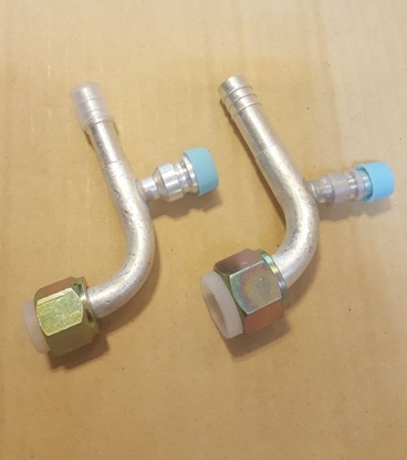 تصویر از سرشیلنگی خم متوسط سوزن دار گاز134 الومینیوم