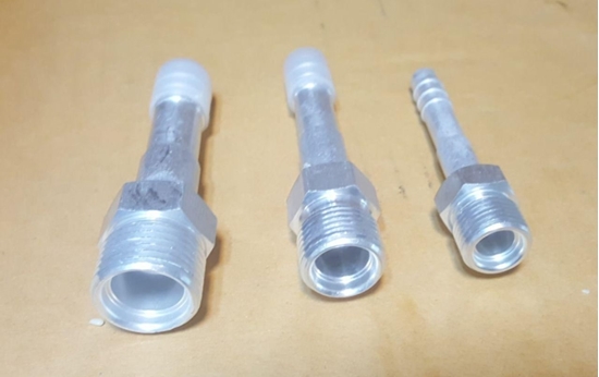 تصویر از سرشیلنگی رزوه رو صاف متوسط الومینیوم